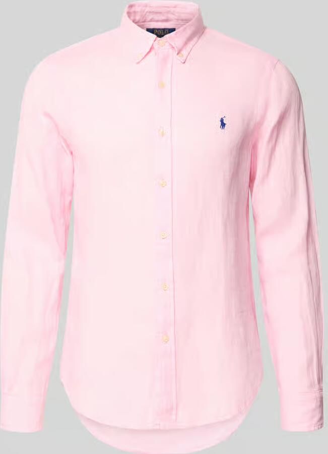 Polo Ralph Lauren Slim fit vrijetijdsoverhemd van puur linnen