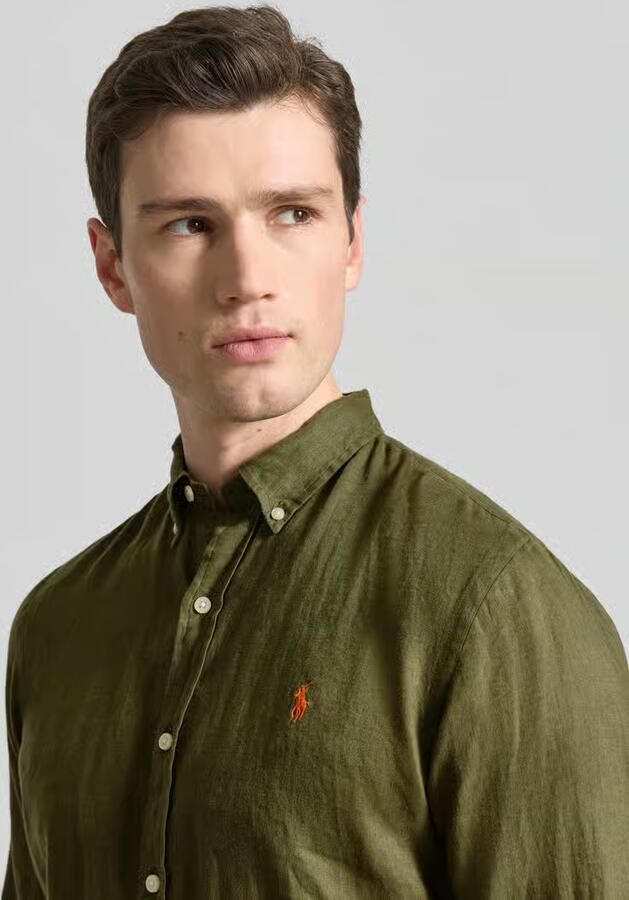 Polo Ralph Lauren Slim fit vrijetijdsoverhemd van puur linnen