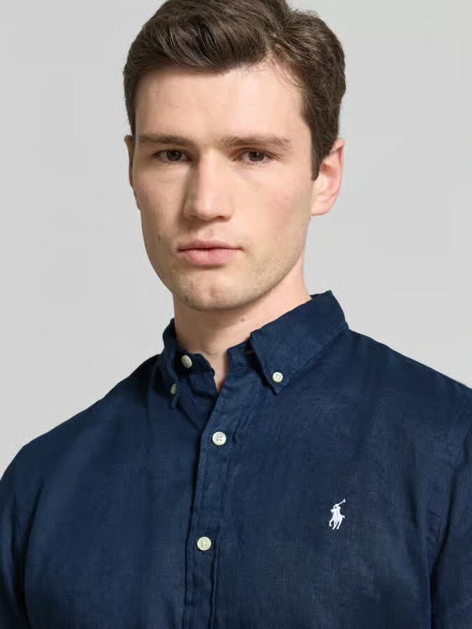 Polo Ralph Lauren Slim fit vrijetijdsoverhemd van puur linnen