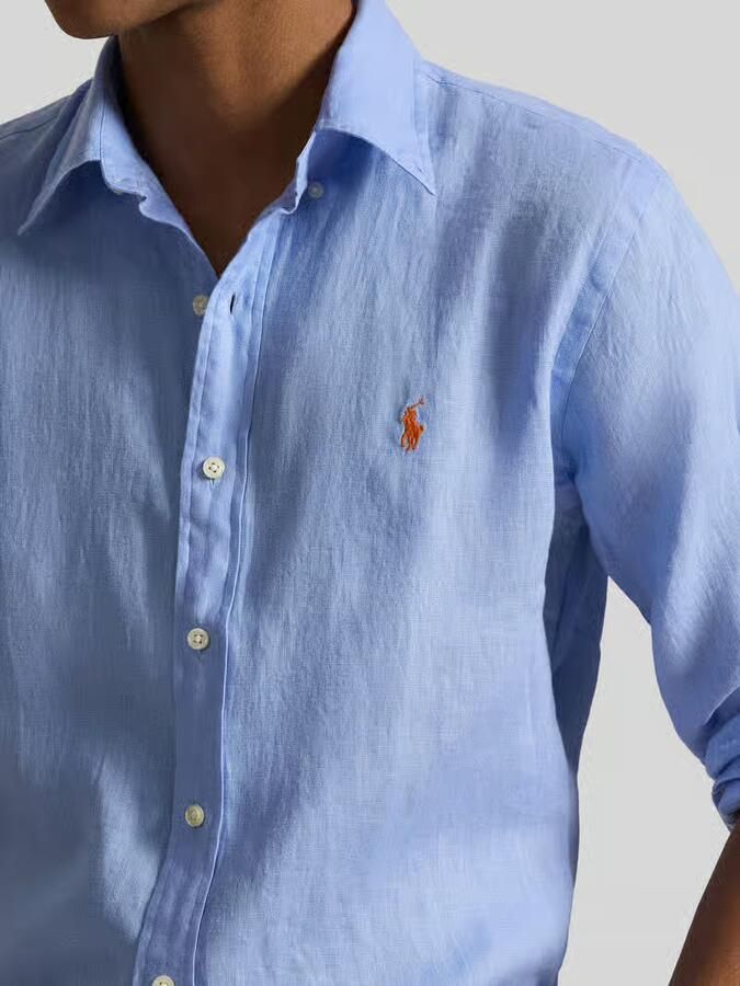 Polo Ralph Lauren Slim fit vrijetijdsoverhemd van puur linnen