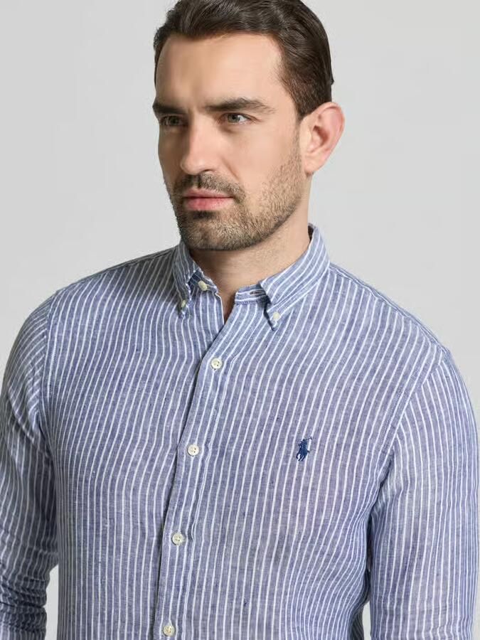Polo Ralph Lauren Slim fit vrijetijdsoverhemd van puur linnen