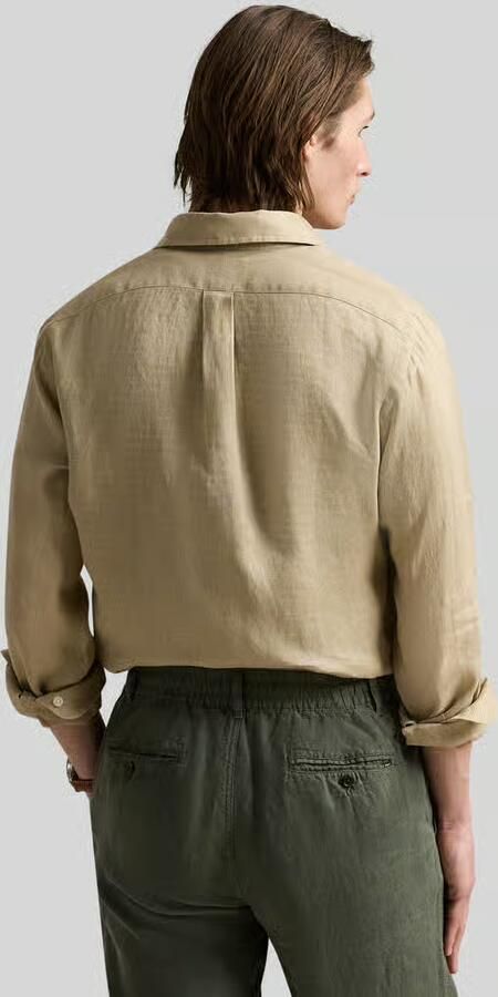 Polo Ralph Lauren Slim fit vrijetijdsoverhemd van puur linnen
