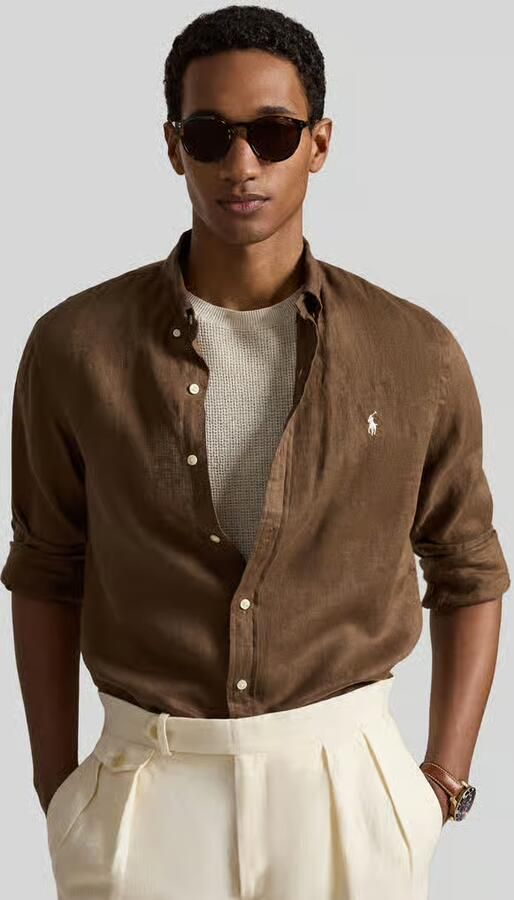 Polo Ralph Lauren Slim fit vrijetijdsoverhemd van puur linnen - Foto 3