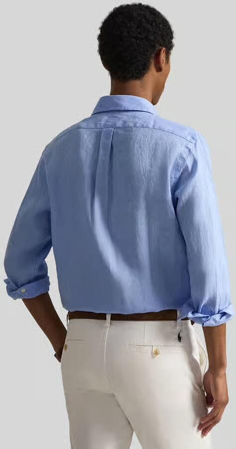 Polo Ralph Lauren Slim fit vrijetijdsoverhemd van puur linnen