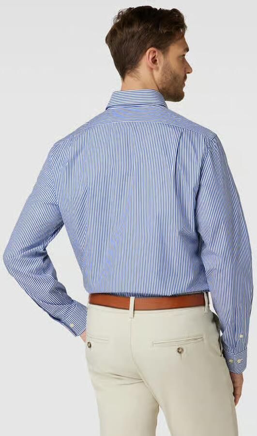 Polo Ralph Lauren Regular fit zakelijk overhemd met logostitching - Foto 5