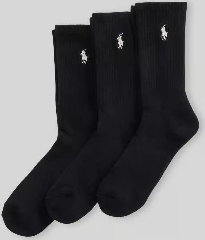 Polo Ralph Lauren Sokken met logostitching in een set van 3 paar