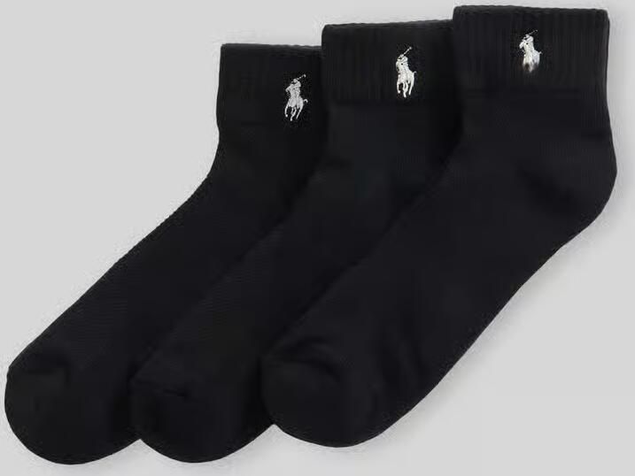 Polo Ralph Lauren Sokken met labelstitching in een set van 3 paar
