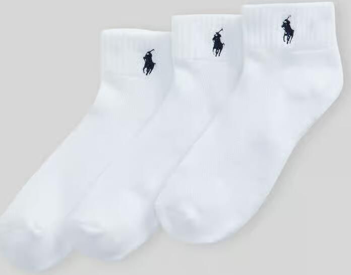 Polo Ralph Lauren Korte sokken van katoenmix in een set van 3 paar