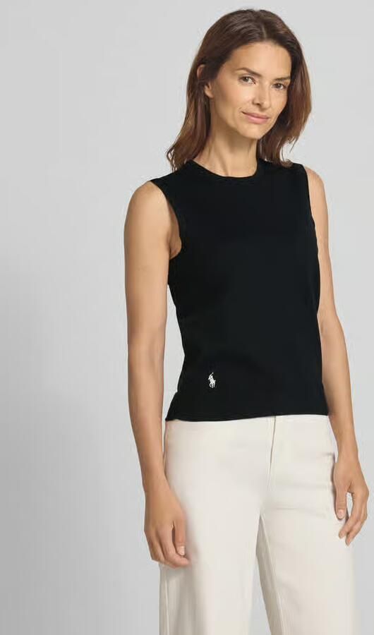 Polo Ralph Lauren Spencer met logostitching en ronde hals - Foto 2