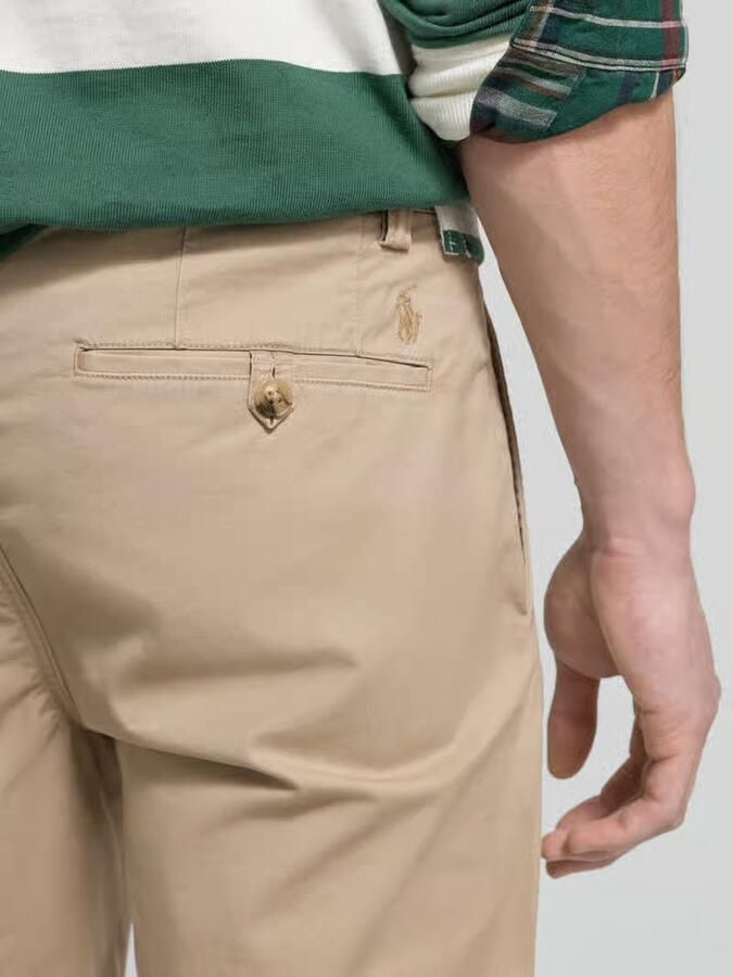 Polo Ralph Lauren Blauwe Patchwork Broek met Versleten Details Blue Heren - Foto 2