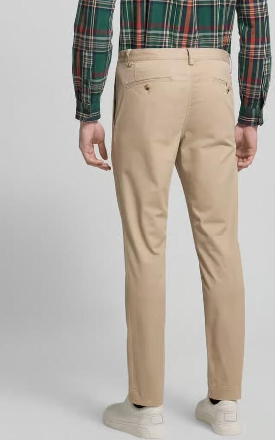 Polo Ralph Lauren Blauwe Patchwork Broek met Versleten Details Blue Heren