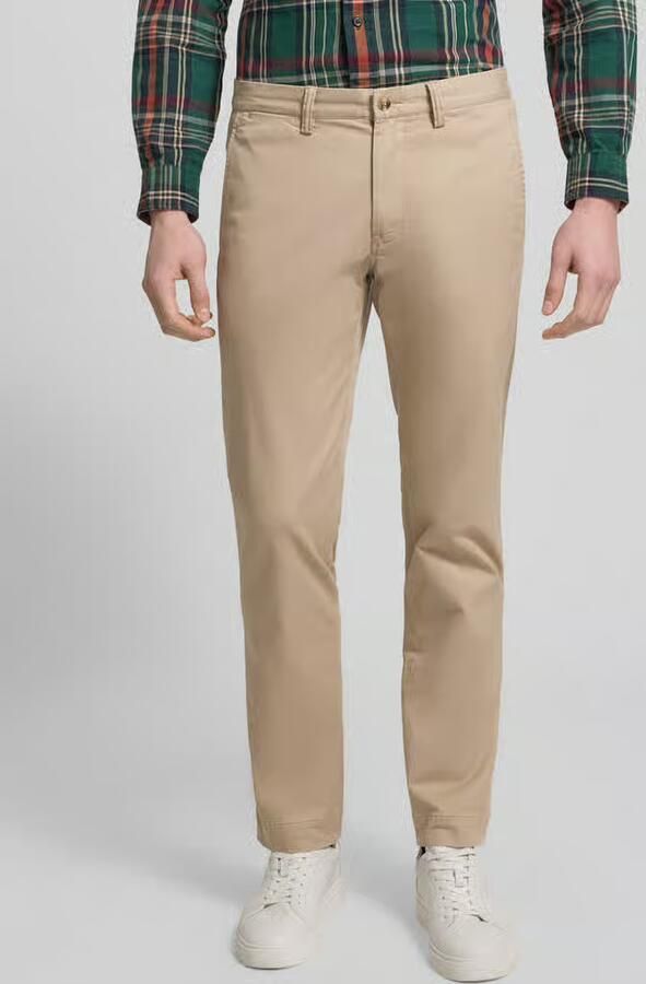Polo Ralph Lauren Blauwe Patchwork Broek met Versleten Details Blue Heren - Foto 3