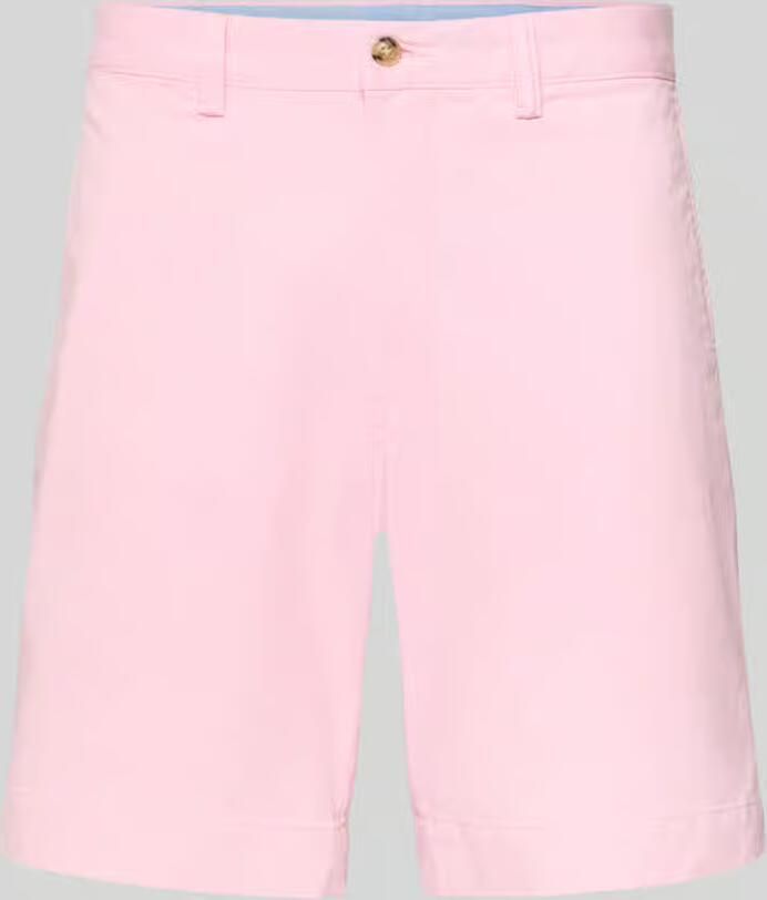 Polo Ralph Lauren Stretch straight fit korte broek met riemlussen model 'BEDFORD' - Foto 4