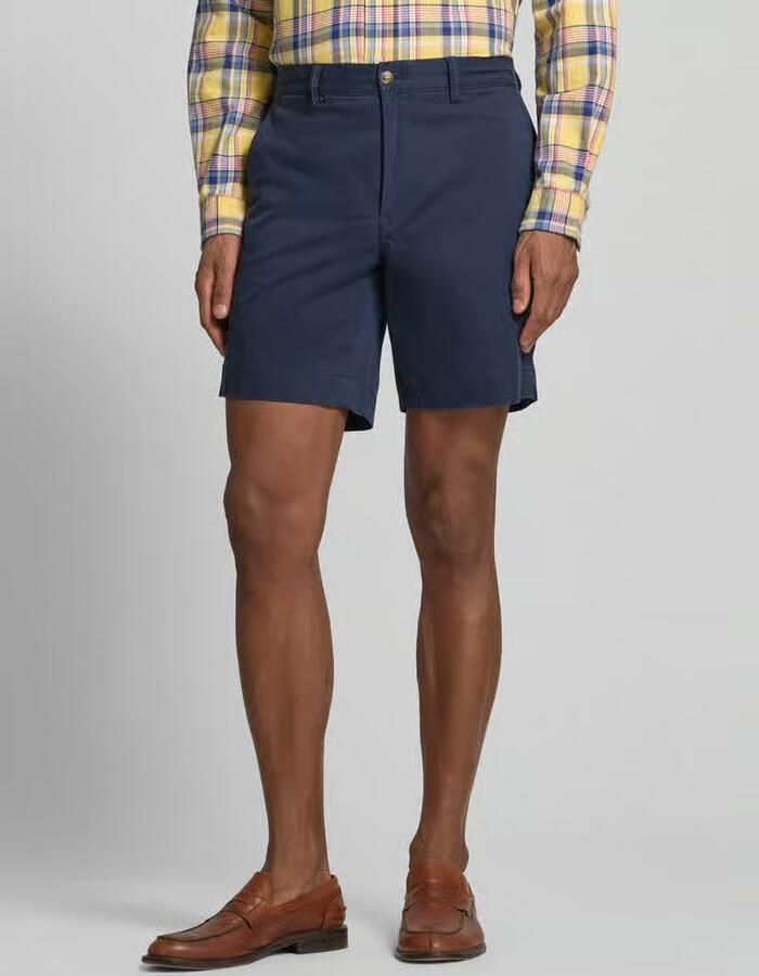 Polo Ralph Lauren Donkerblauwe Katoenen Shorts Regular Fit Blue Heren - Foto 5
