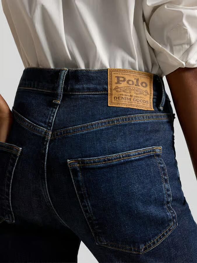 Polo Ralph Lauren straight fit jeans van katoenmix in 5-pocketmodel