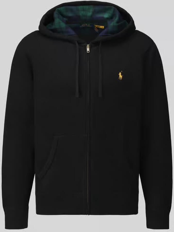 Polo Ralph Lauren Sweatjack met contrasterende capuchonvoering
