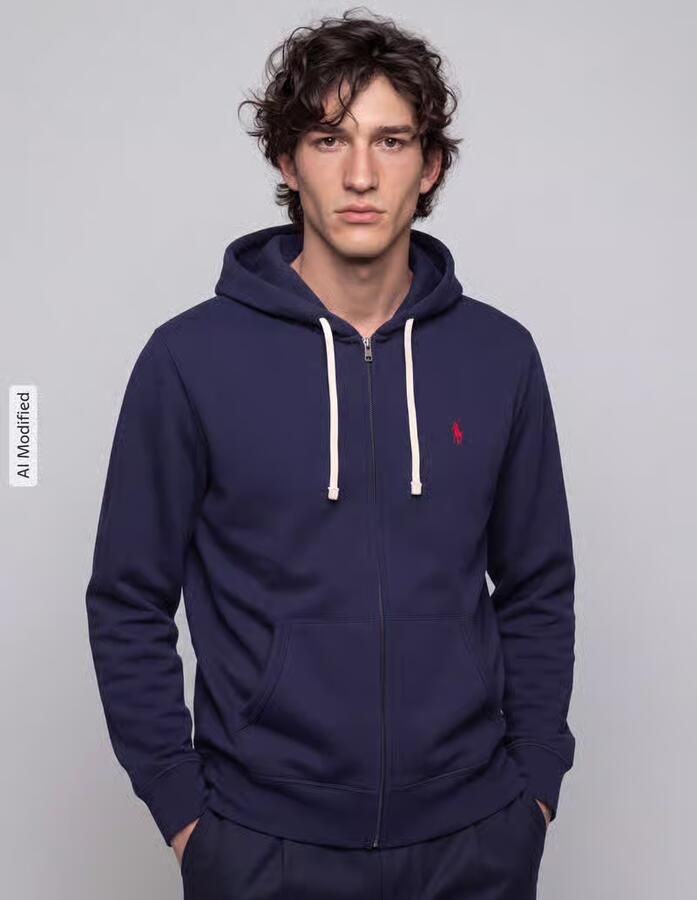 Polo Ralph Lauren Capuchon sweaters Cabin Fleece Hoodie Cruise Navy - Foto 4