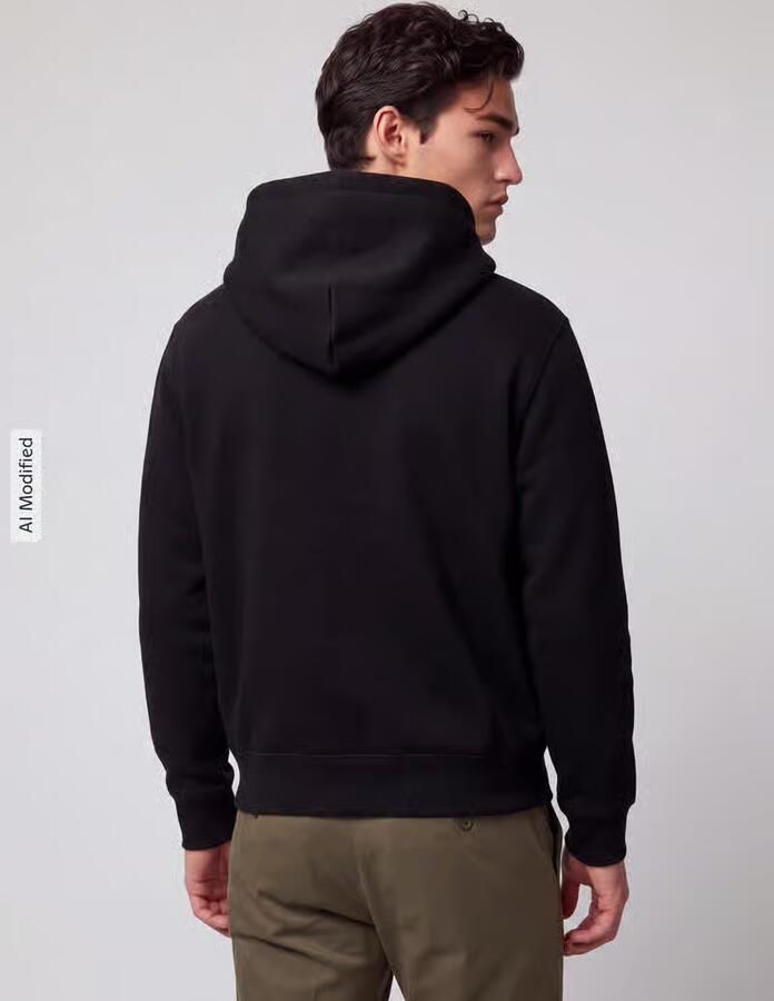 Polo Ralph Lauren Long Sleeve-Knit Fullzip Hoodie Men Hoodies & Sweaters zwart Maat XL Kleding - Foto 8