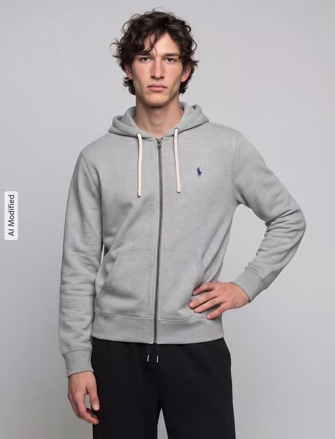 Polo Ralph Lauren LSFZHOODM6-Long Sleeve-Knit Men Hoodies & Sweaters grijs Maat XXL Kleding - Foto 5