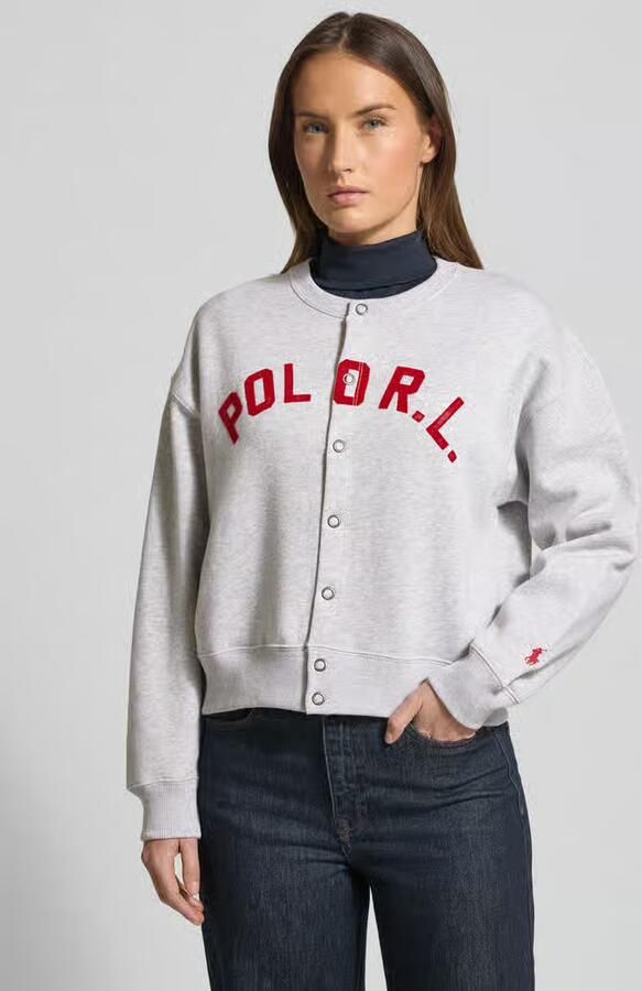 Polo Ralph Lauren Sweatjack met Labelprint en Knoopsluiting - Foto 3