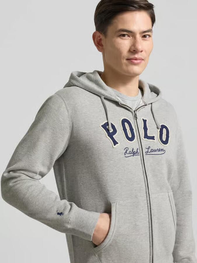 Polo Ralph Lauren Sweatjack met labelstitching en kangoeroezak - Foto 2