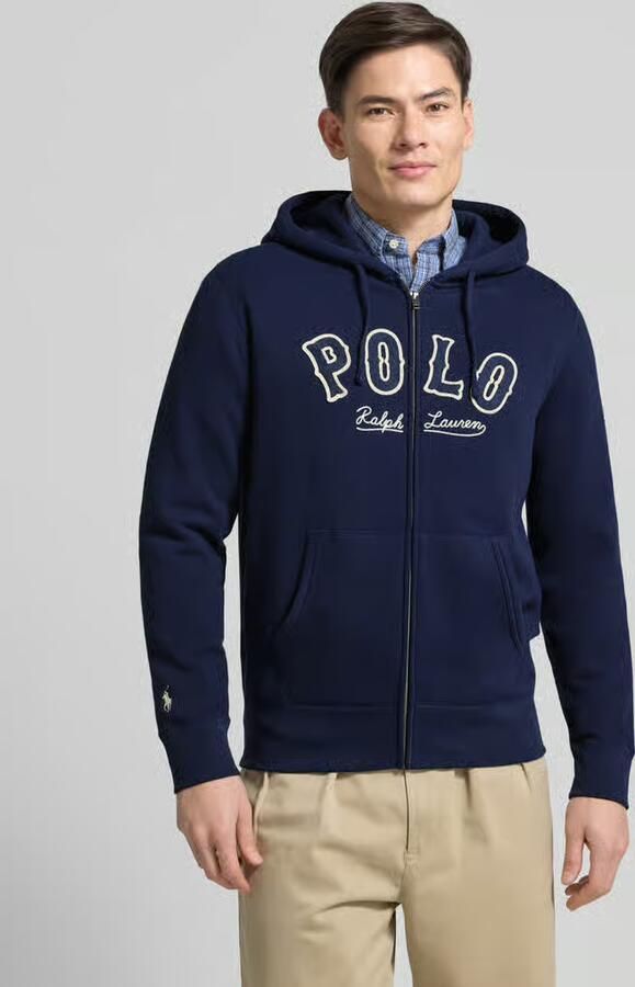 Polo Ralph Lauren Sweatjack met labelstitching en kangoeroezak - Foto 2