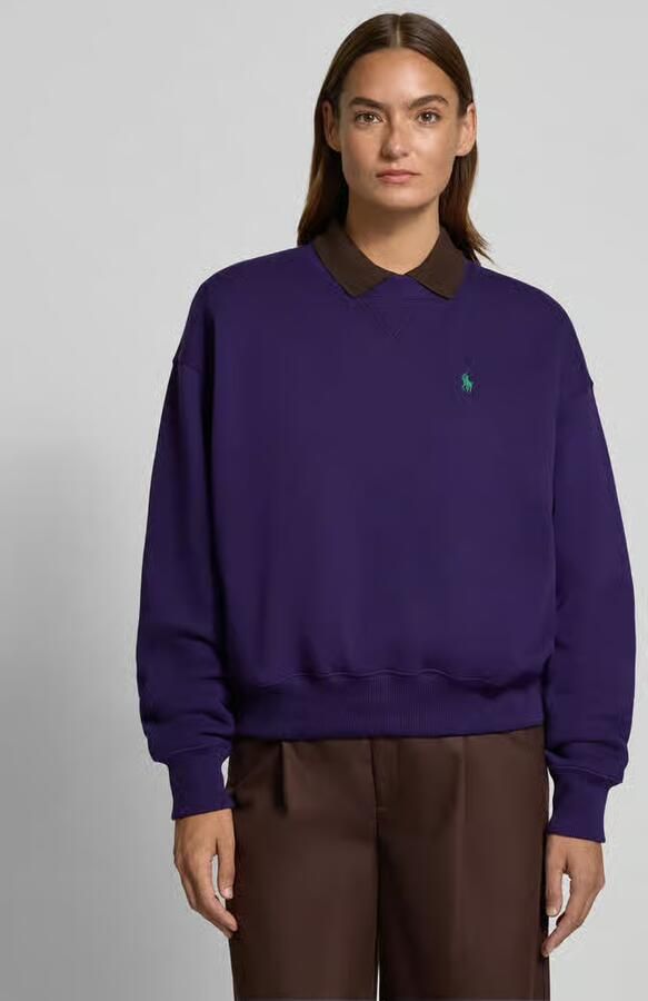 Polo Ralph Lauren Sweatshirt met extra brede schouders en labelstitching - Foto 2