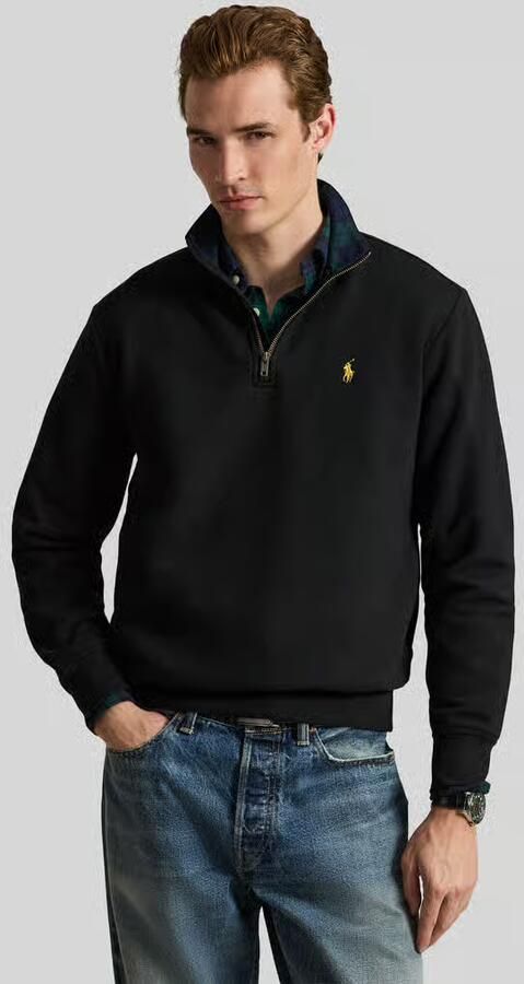 Polo Ralph Lauren Sweaters SWEATSHIRT MET HALVE RITS EN TARTAN BINNENDETAIL - Foto 2