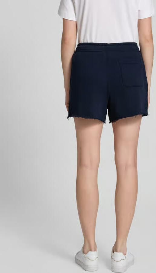 Polo Ralph Lauren Sweatshorts met gerafelde zoom en achterzak