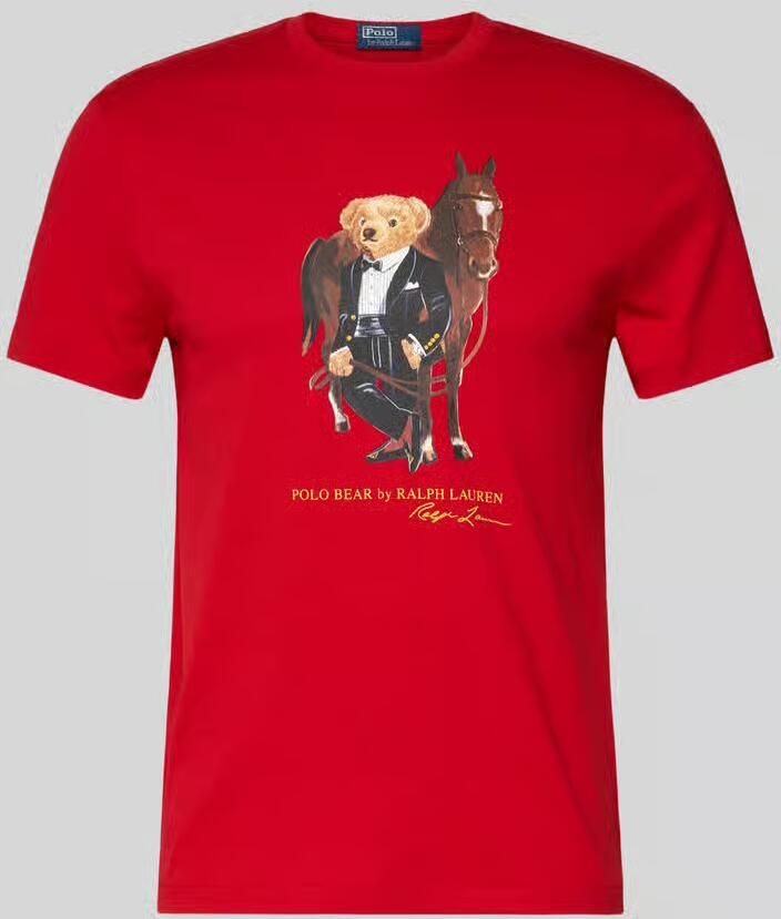 Polo Ralph Lauren T-shirt met labelprint en ronde hals - Foto 3