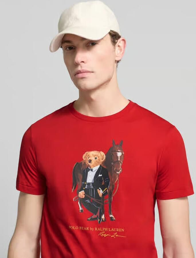 Polo Ralph Lauren T-shirt met labelprint en ronde hals - Foto 2