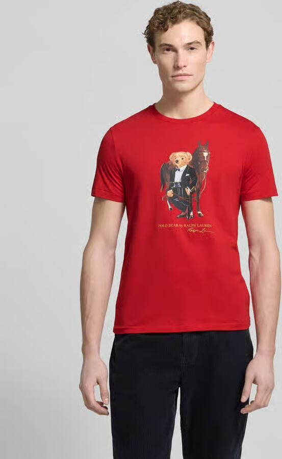 Polo Ralph Lauren T-shirt met labelprint en ronde hals - Foto 4