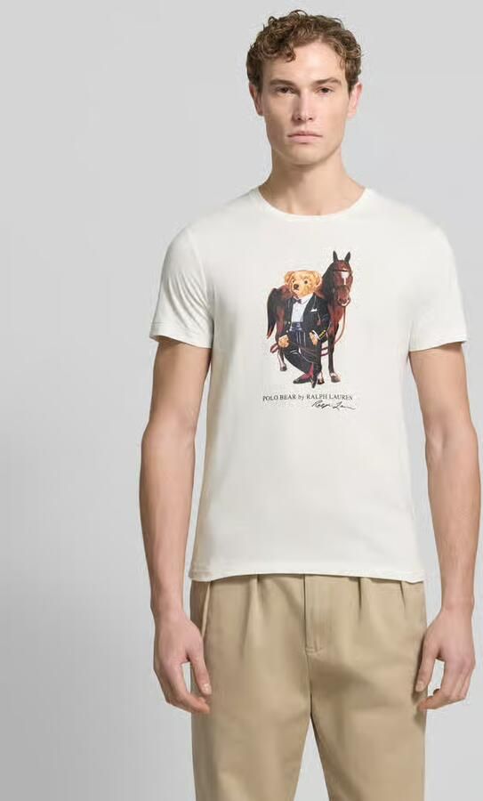Polo Ralph Lauren T-shirt met labelprint en ronde hals - Foto 3