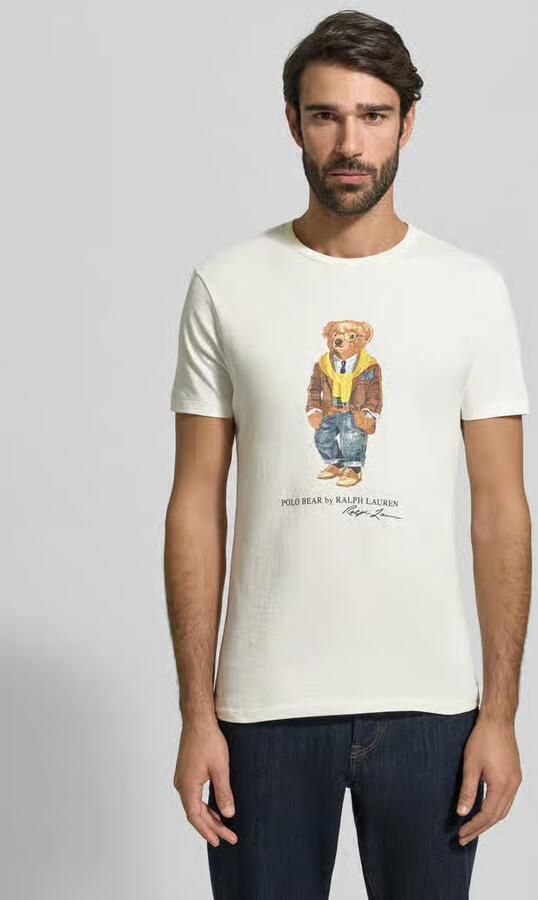 Polo Ralph Lauren T-shirt Korte Mouw T-SHIRT POLO BEAR AJUSTE EN COTON - Foto 4