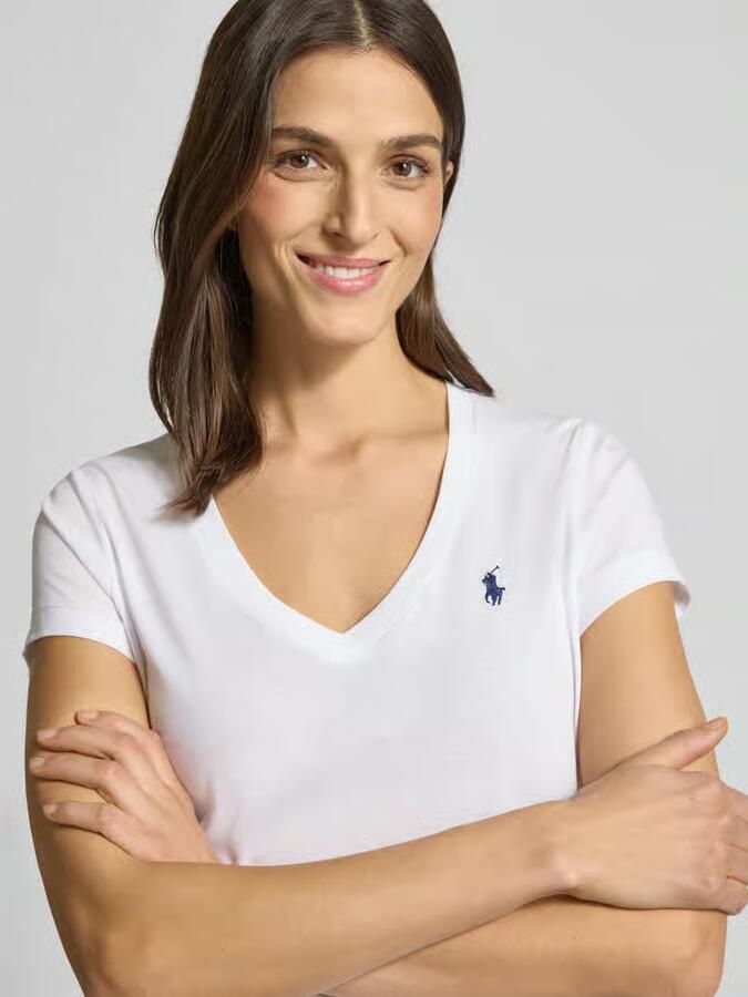 Polo Ralph Lauren Wit Dames T-Shirt met Korte Mouwen White Dames - Foto 3