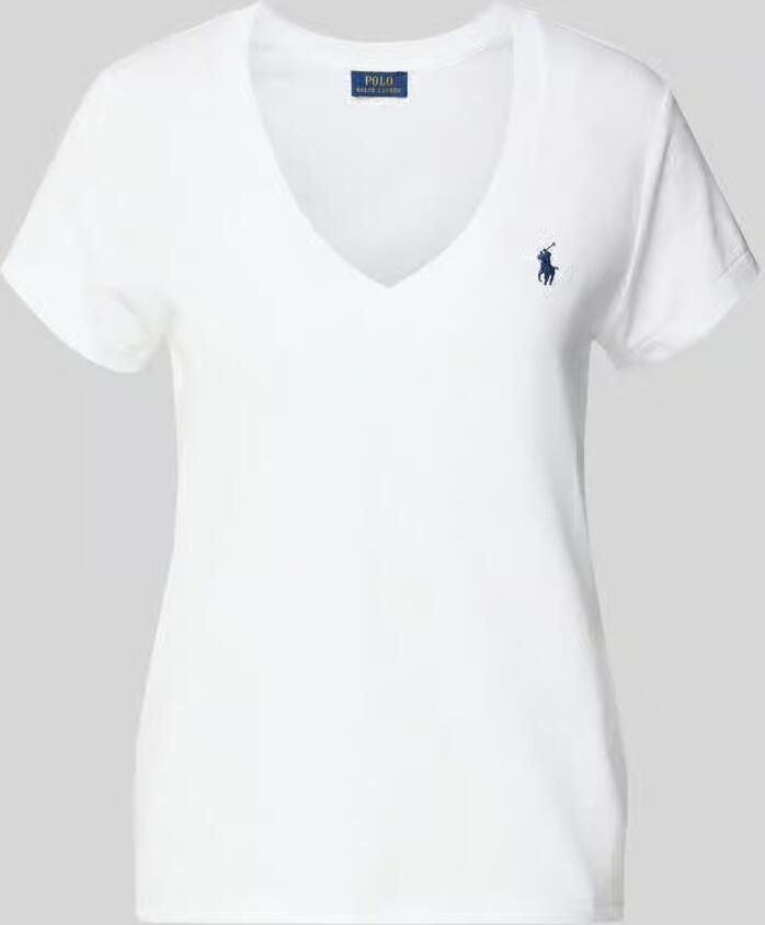 Polo Ralph Lauren Wit Dames T-Shirt met Korte Mouwen White Dames - Foto 2