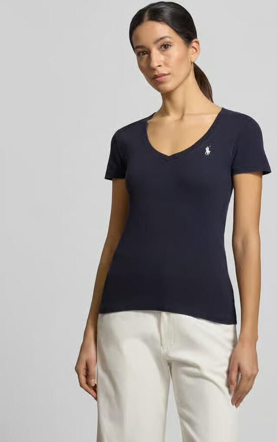 Polo Ralph Lauren T-shirt van katoen met labelstitching - Foto 3