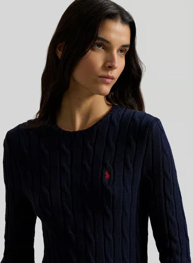 Polo Ralph Lauren Uitlopende gebreide jurk van wolmix met kasjmier - Foto 2