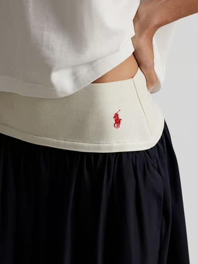 Polo Ralph Lauren Uitlopende midi-rok van puur katoen