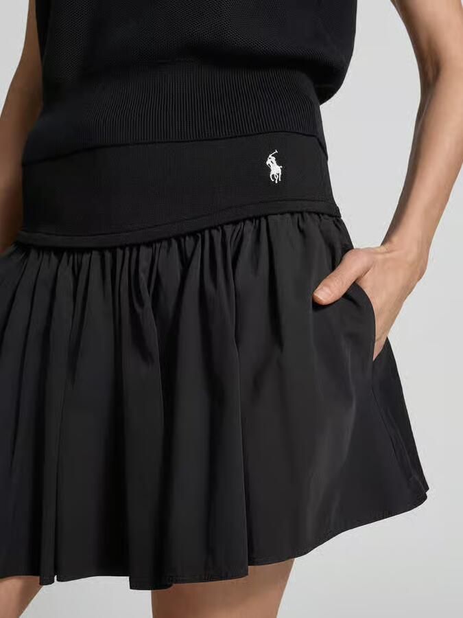Polo Ralph Lauren Uitlopende mini-rok van puur katoen
