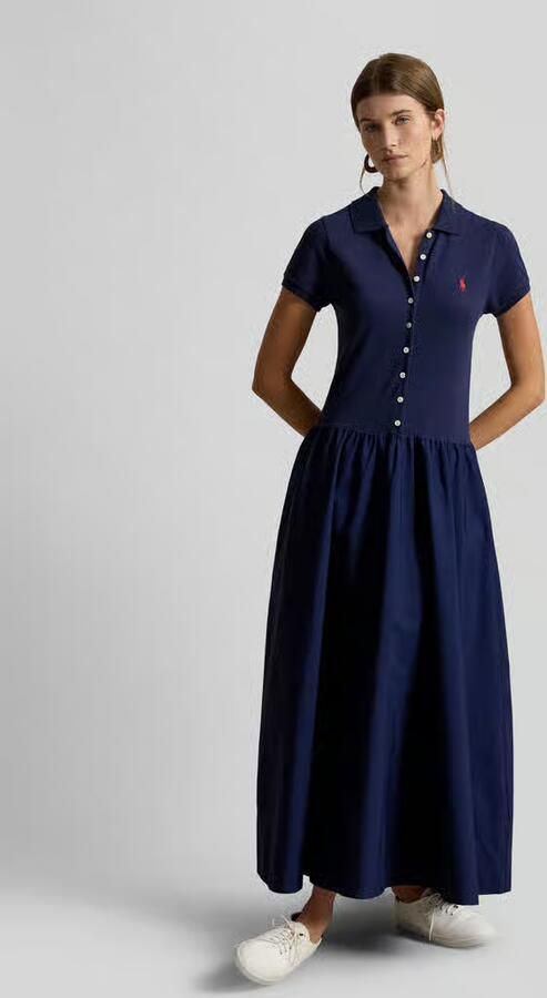 Polo Ralph Lauren Vrijetijdsjurk van katoenmix met polokraag - Foto 3
