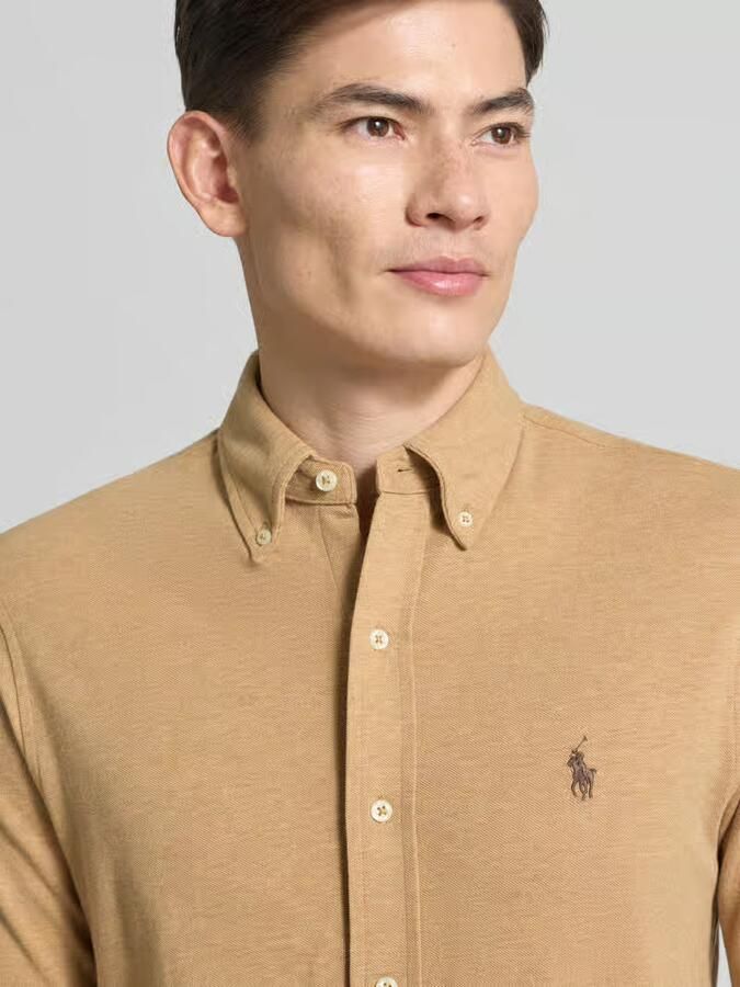 Polo Ralph Lauren Overhemd Lange Mouw CHEMISE AJUSTEE COL BOUTONNE EN POLO FEATHERWEIGHT - Foto 2