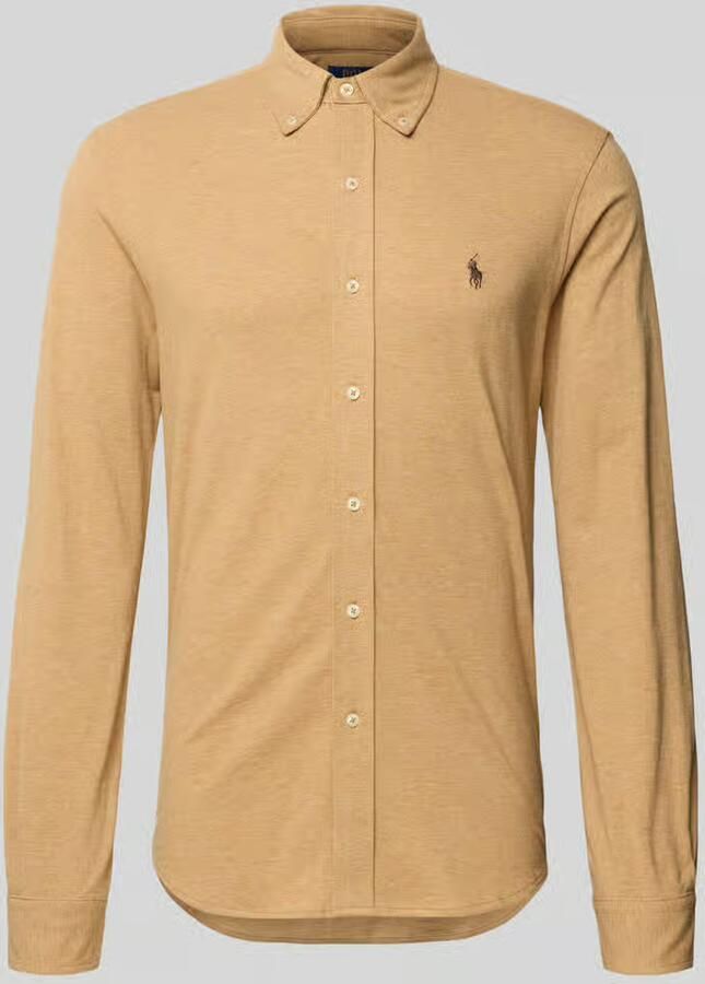 Polo Ralph Lauren Overhemd Lange Mouw CHEMISE AJUSTEE COL BOUTONNE EN POLO FEATHERWEIGHT - Foto 5