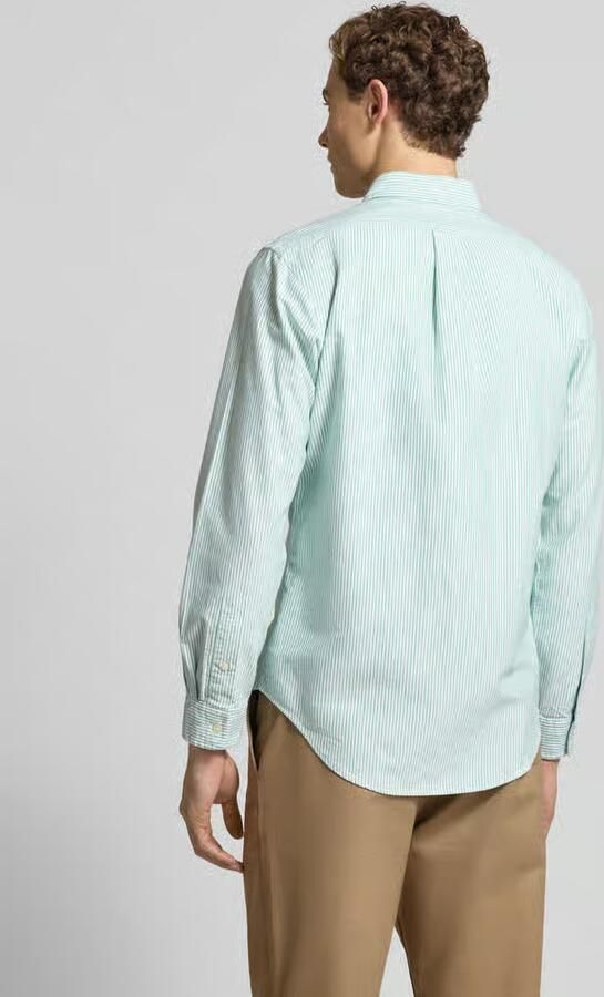 Polo Ralph Lauren regular gestreepte casual overhemd groen - Foto 4