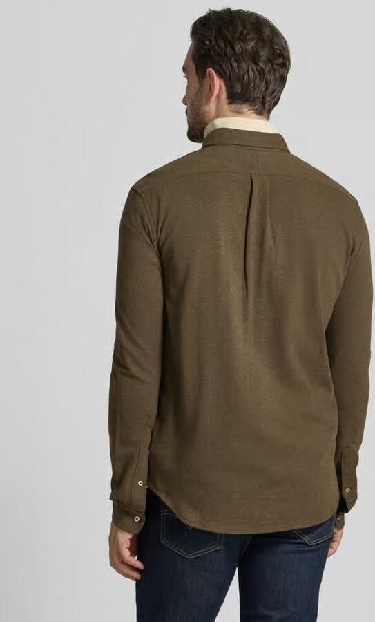 Polo Ralph Lauren Overhemd Lange Mouw CHEMISE AJUSTEE COL BOUTONNE EN POLO FEATHERWEIGHT - Foto 4