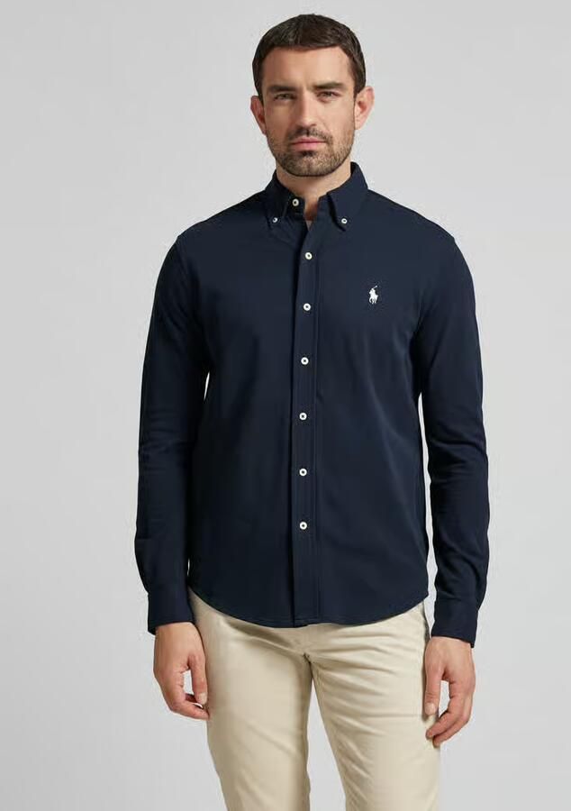 Polo Ralph Lauren Overhemd Lange Mouw CHEMISE AJUSTEE COL BOUTONNE EN POLO FEATHERWEIGHT LOGO PONY PLA - Foto 6