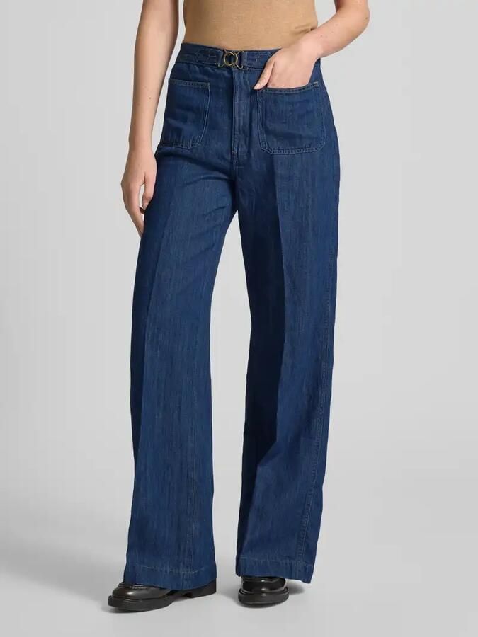 Polo Ralph Lauren Wide leg jeans met opgestikte zakken model 'LEATON' - Foto 3