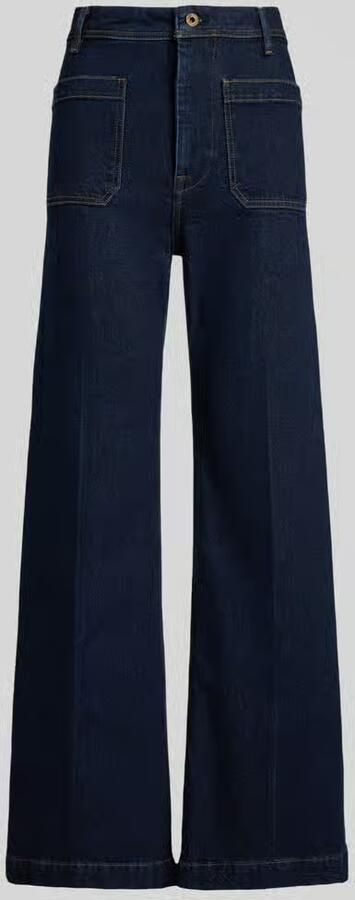 POLO Ralph Lauren high waist wide leg jeans dark blue denim