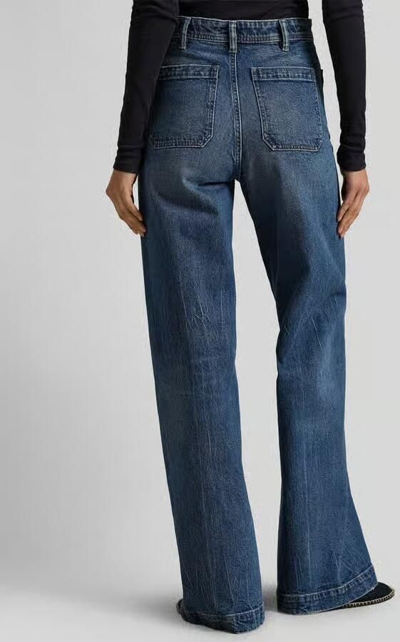 Polo Ralph Lauren Wide leg jeans van katoenmix met opgestikte zakken - Foto 3