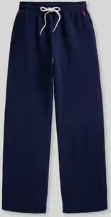 Polo Ralph Lauren Wide leg sweatbroek van katoenmix met gestikt logo